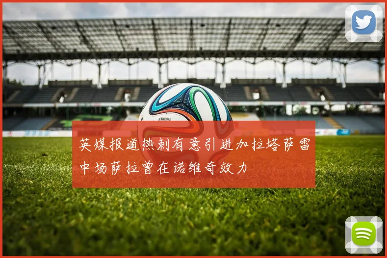 英媒报道热刺有意引进加拉塔萨雷中场萨拉曾在诺维奇效力